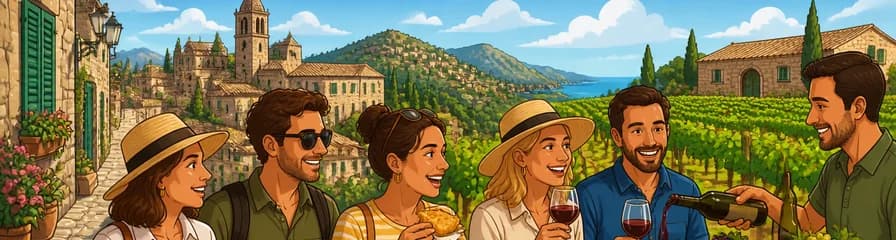 Recorrido por Valldemossa y degustación de vinos de Mallorca en grupos reducidos