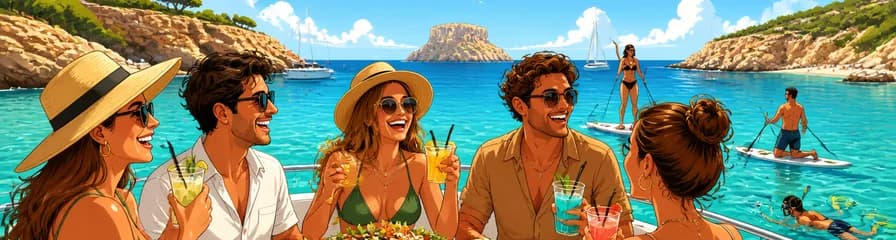 Exploración costera de Ibiza con almuerzo, barra libre, paddle surf y snorkel