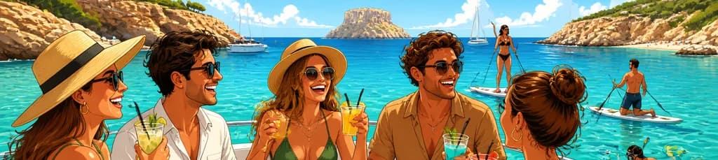 Exploración costera de Ibiza con almuerzo, barra libre, paddle surf y snorkel