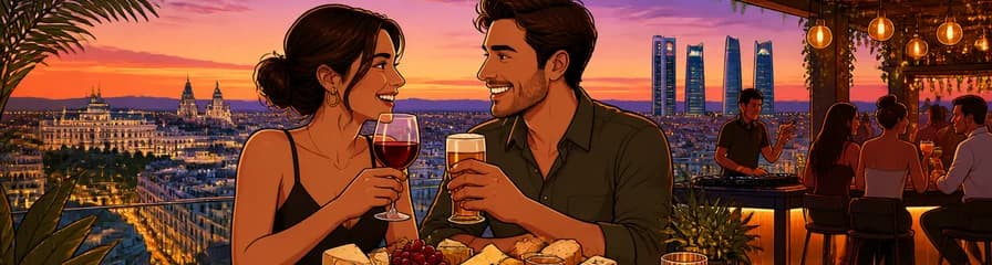 Experiencia culinaria para dos: Tabla de quesos y bebidas en Ella Sky Bar
