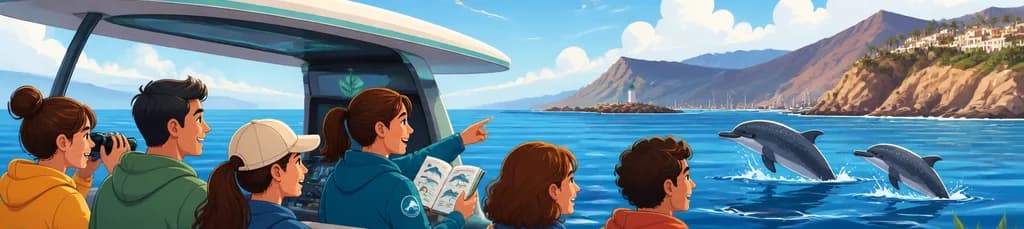 Excursión de medio día en crucero para la observación de delfines y ballenas
