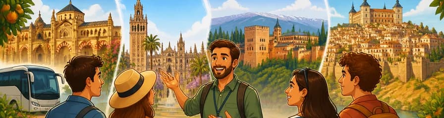 Recorrido guiado de cuatro días por Andalucía y Toledo, con salida desde Madrid