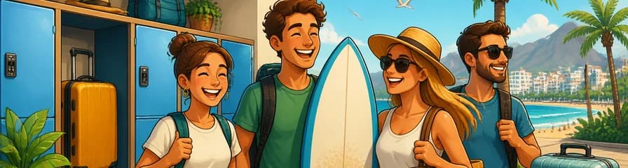 Almacenamiento seguro de equipaje y consigna Ocean Life en Tenerife