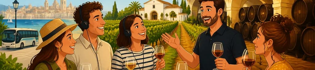 Tour con almuerzo en bodega de Chiclana de la Frontera, saliendo desde Cádiz