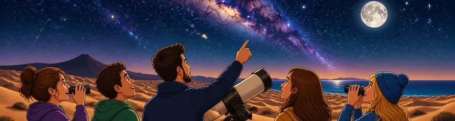Contemplación estelar con guía Starlight en las Dunas de Corralejo