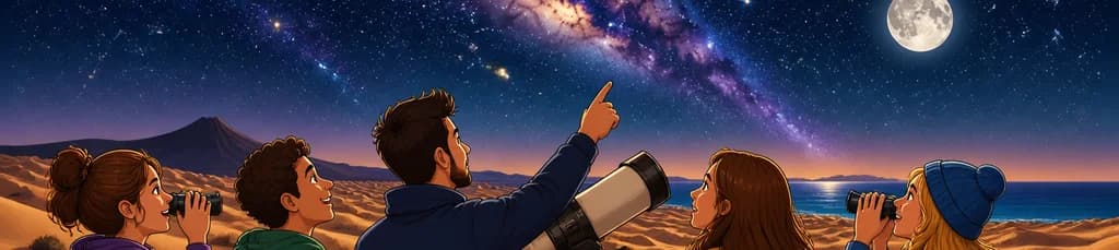 Contemplación estelar con guía Starlight en las Dunas de Corralejo