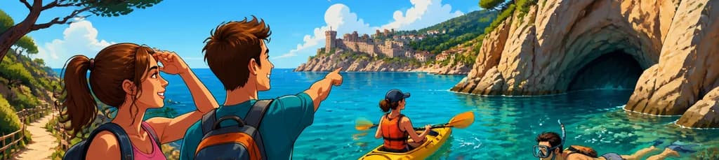 Aventura de Kayak y Snorkel por el Camino de Ronda en Tossa de Mar