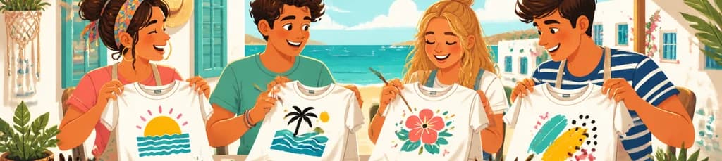 Taller para personalizar tu camiseta en Formentera