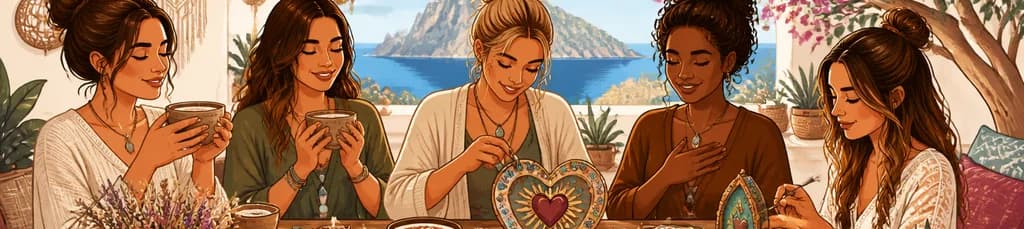 Taller de Artesanía Creativa en Ibiza con Ceremonia Íntima de Cacao
