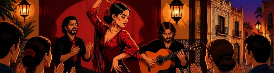 El arte del flamenco en vivo: espectáculo en Palosanto Tablao