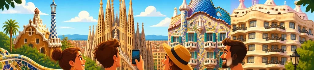 Tour de la Hora Dorada en la Sagrada Familia y el Atardecer en el Park Güell