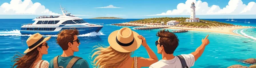 Excursión de ida y vuelta a Formentera partiendo desde Playa d'en Bossa