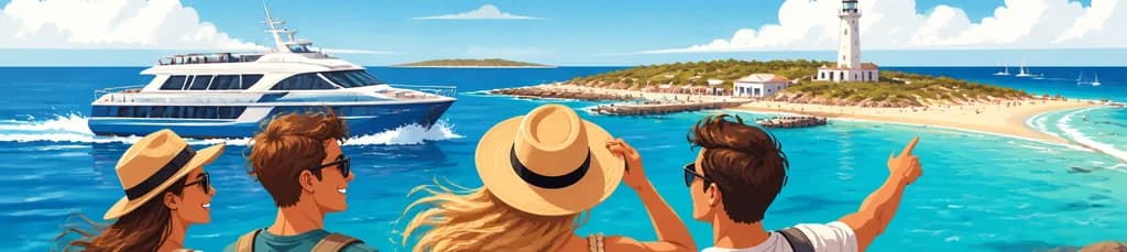 Excursión de ida y vuelta a Formentera partiendo desde Playa d'en Bossa