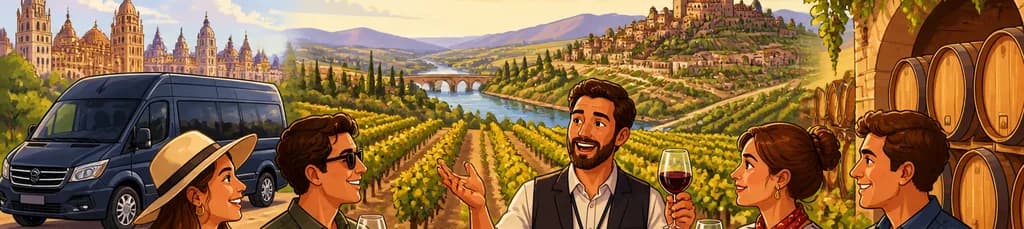 Recorrido por los paisajes vinícolas de Ribera del Duero y La Rioja, con salida desde Madrid