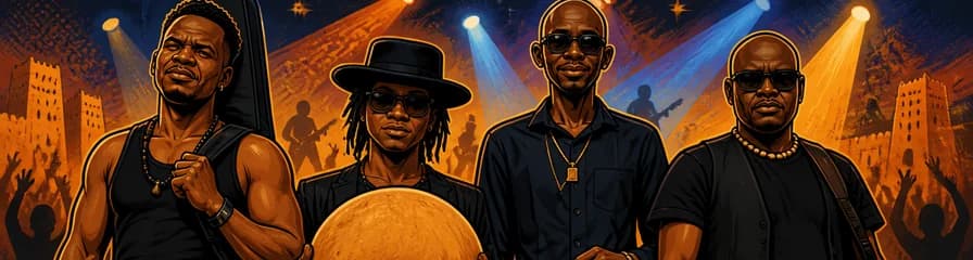 La actuación de Songhoy Blues en la Sala Upload en 2026