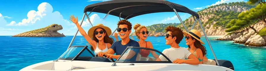 Alquiler de embarcación Bayliner Element E5 sin necesidad de licencia con Bluemarine.me