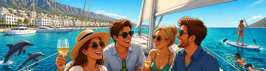 Experiencia de navegación activada: un paseo en velero de dos horas con salida desde Puerto Banús, Marbella
