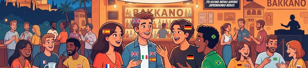 Intercambio cultural y de idiomas Mundo Lingo en el centro de Málaga
