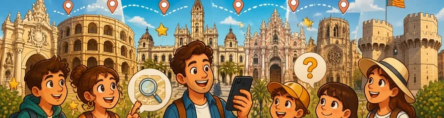 Recorrido autoguiado por Valencia y juego de exploración urbana en tu smartphone