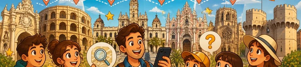 Recorrido autoguiado por Valencia y juego de exploración urbana en tu smartphone