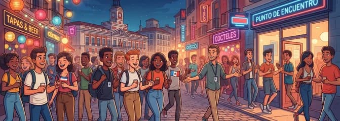 ¡Encuentro Internacional de Sábado: Ruta de Bares y Fiesta en Madrid!