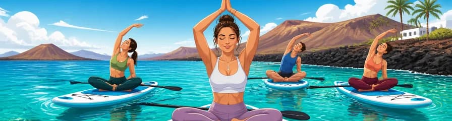 Sesión de Yoga SUP en Lanzarote