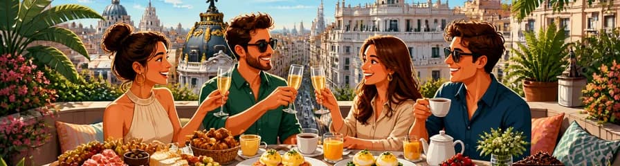 Disfruta del exclusivo brunch en la azotea El Jardín de Diana del Hyatt Centric Gran Vía 5*