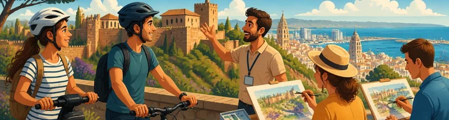 Recorrido por la historia de Málaga en Segway o ebike con taller de acuarela