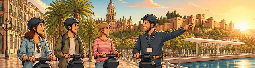 Recorrido en Segway al amanecer por Málaga