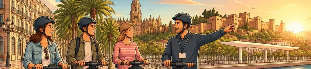 Recorrido en Segway al amanecer por Málaga