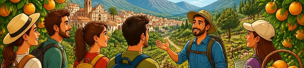 Excursión por el valle de Sóller y visita a una granja de naranjos