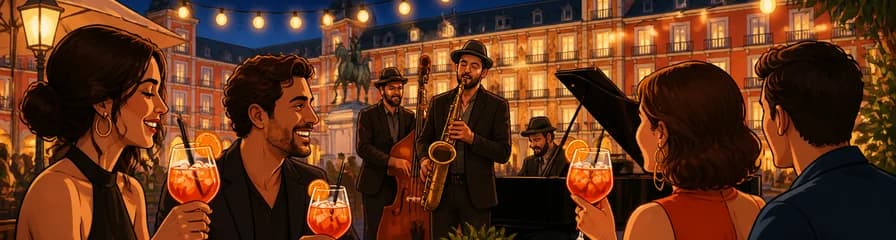 Veladas de Jazz y Spritz en la emblemática Plaza Mayor