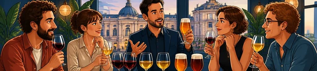 Experiencia de maridaje de quesos, vino y cerveza en el hotel Ocean Drive Madrid