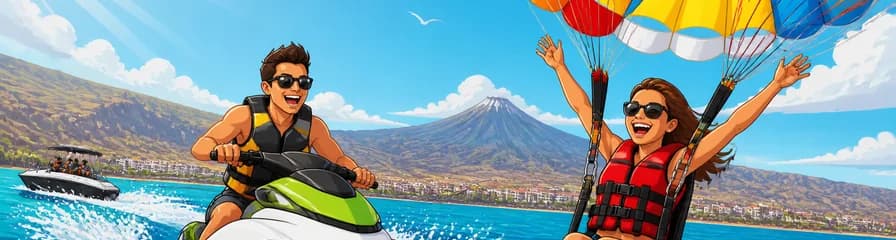 Oferta combinada de deportes acuáticos: moto acuática y paravelismo