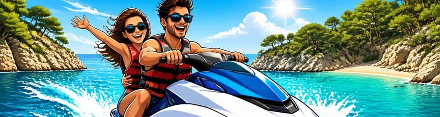 Emocionante aventura en moto acuática a Cala Salada de 30 minutos