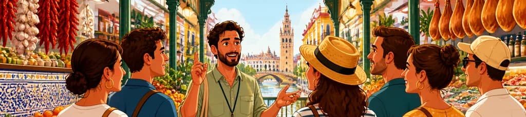 Recorrido a pie con guía local por el mercado de Triana en Sevilla