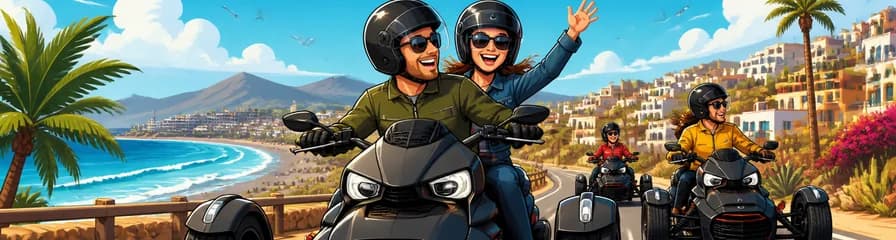 Aventura Costera en Moto de 3 Ruedas Ryker por Maspalomas, Gran Canaria