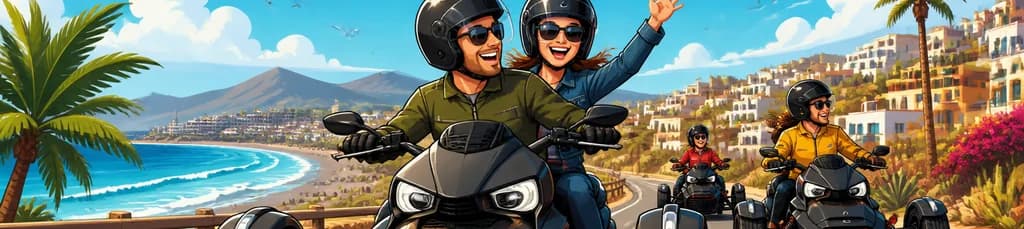 Aventura Costera en Moto de 3 Ruedas Ryker por Maspalomas, Gran Canaria