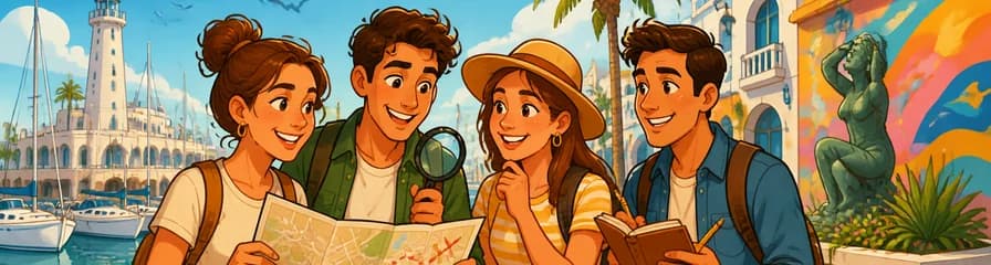 Aventura autoguiada de búsqueda del tesoro y paseo por Puerto Marina