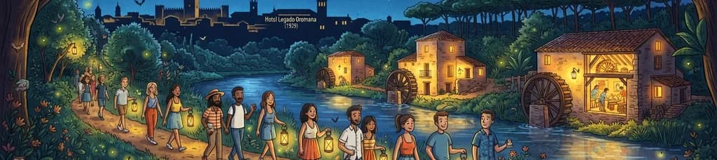 Recorrido nocturno por los molinos de Alcalá a la luz de la luna