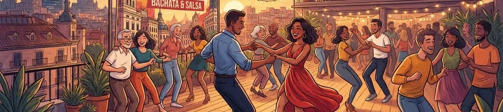 Sesión gratuita de iniciación a la bachata y salsa en el centro de Madrid