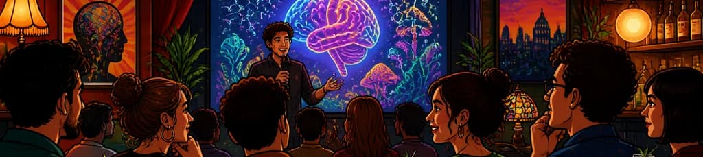 Ciencia y psicodélicos con Big Questions, Cool Drinks en el Café Berlín
