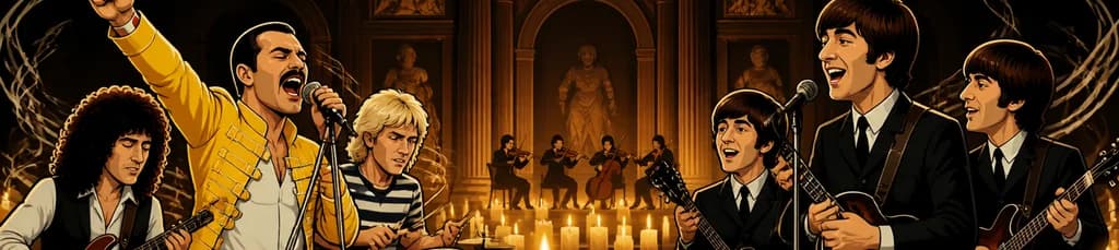 Un enfrentamiento musical bajo la luz de las velas: Queen contra The Beatles