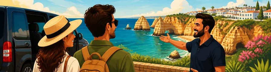 Un traslado privado desde Sevilla a Lisboa, con paradas panorámicas en el Algarve