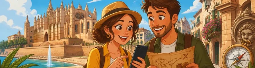 Descubre Palma de Mallorca con una búsqueda del tesoro y un tour a pie autoguiados
