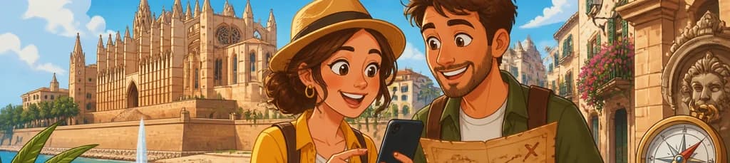 Descubre Palma de Mallorca con una búsqueda del tesoro y un tour a pie autoguiados