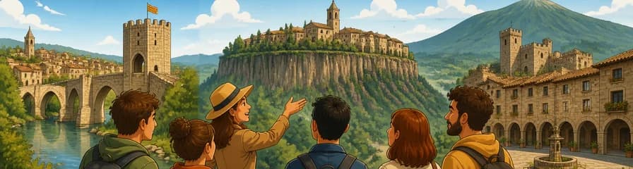Descubre el medievo catalán: tour en grupo reducido por Besalú, Castellfollit y Santa Pau desde Barcelona
