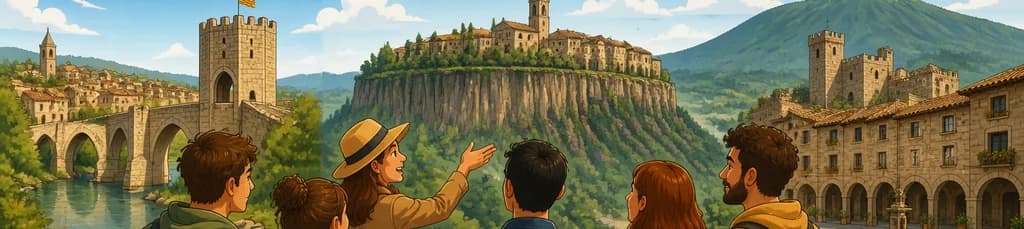 Descubre el medievo catalán: tour en grupo reducido por Besalú, Castellfollit y Santa Pau desde Barcelona