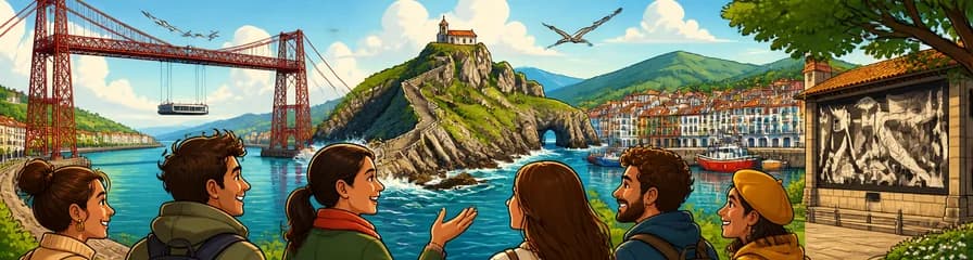 Recorrido por el Puente de Bizkaia, Urdaibai, San Juan de Gaztelugatxe, Bermeo y Gernika