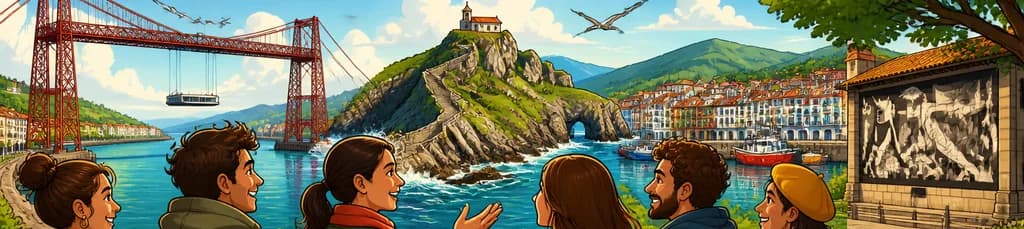 Recorrido por el Puente de Bizkaia, Urdaibai, San Juan de Gaztelugatxe, Bermeo y Gernika